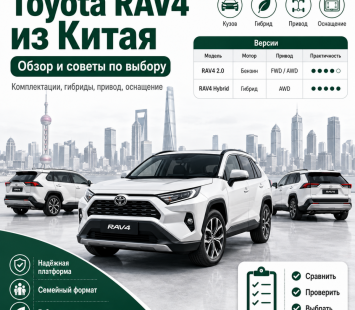 Обзор Toyota RAV4 из Китая: что важно знать перед покупкой