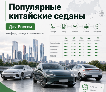 Популярные китайские седаны для России: комфорт, расход и ликвидность