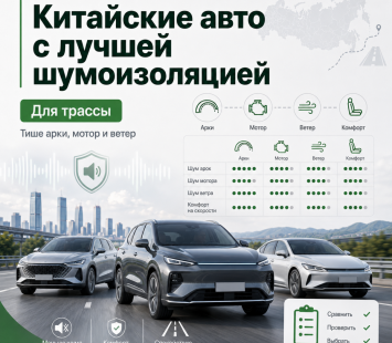 Какие китайские автомобили тише и комфортнее на трассе